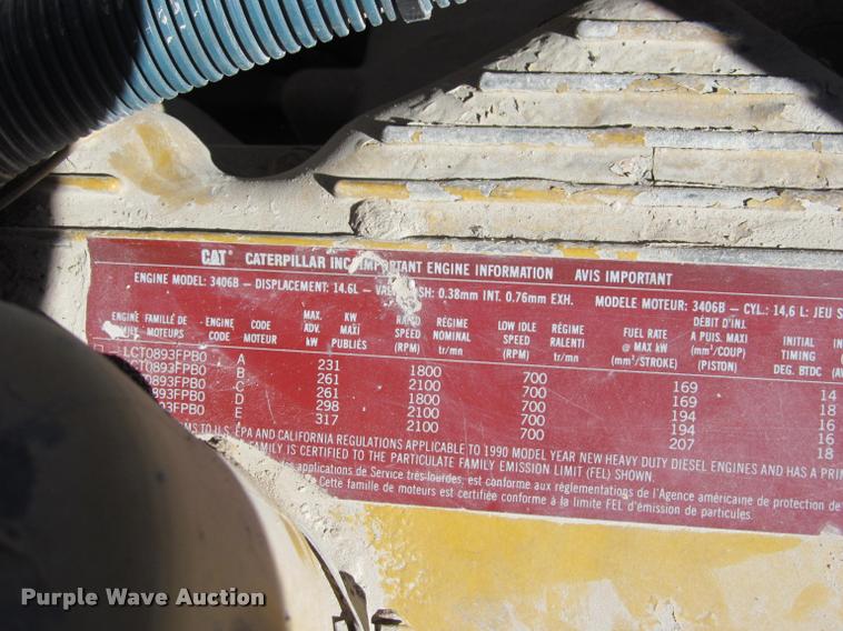 image for item K4995 1991 International 9400 semi truck