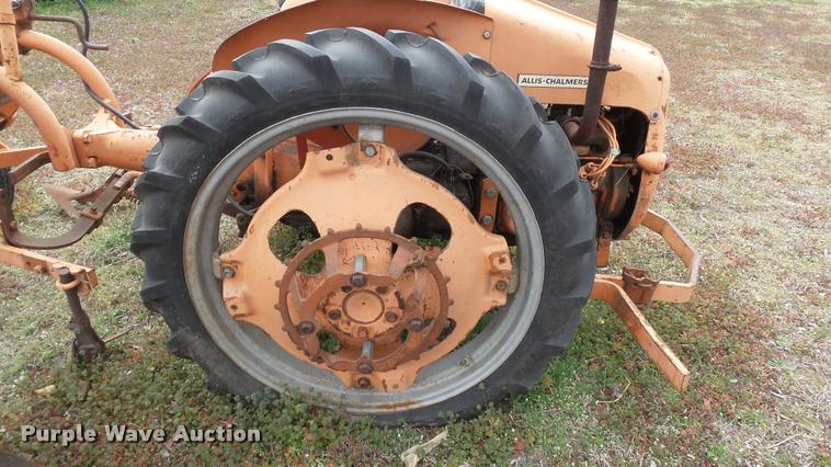 image for item BY9029 1949 Allis Chalmers 6 cultivator/potato seeder tractor
