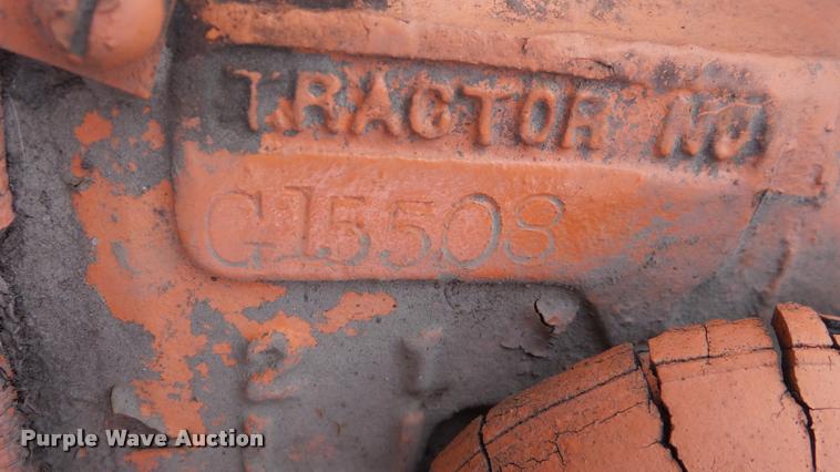 image for item BY9029 1949 Allis Chalmers 6 cultivator/potato seeder tractor