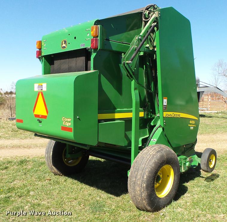 image for item DA2571 2013 John Deere 469 Mega Wide Plus round baler