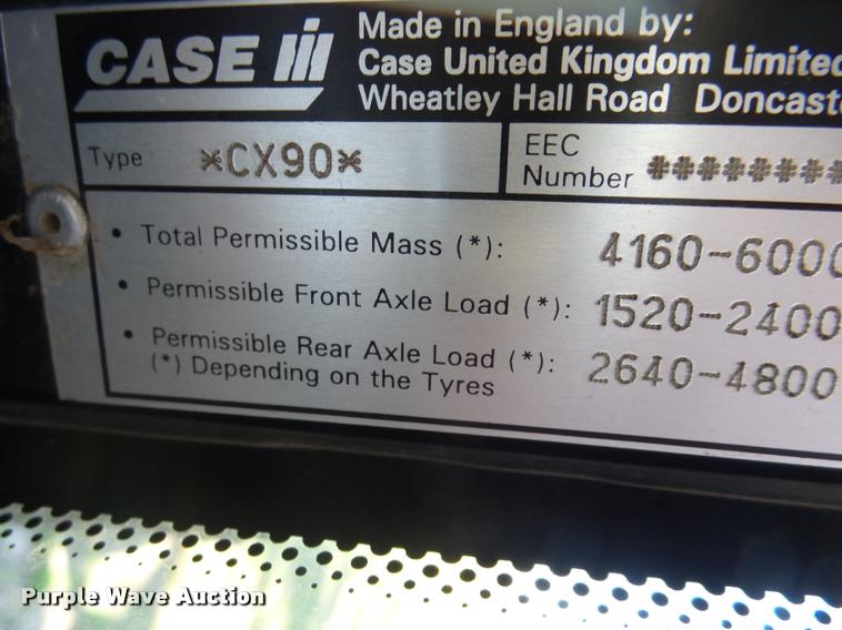 image for item DA2573 2001 Case IH CX90 tractor
