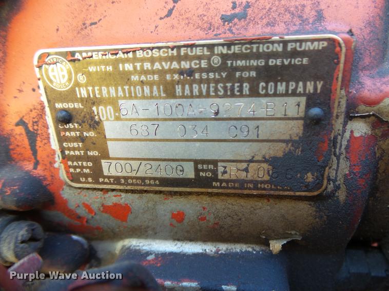 image for item DA2575 1976 International 1086 tractor