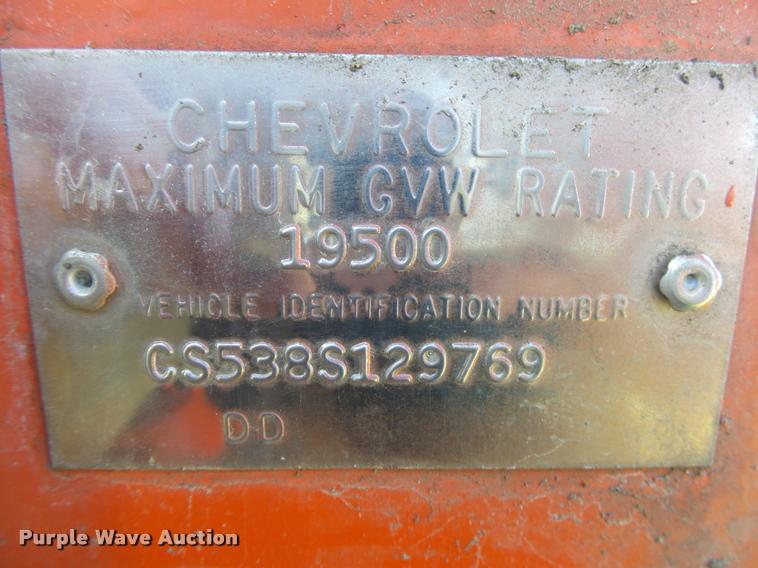 image for item DA2580 1968 Chevrolet C50 grain truck