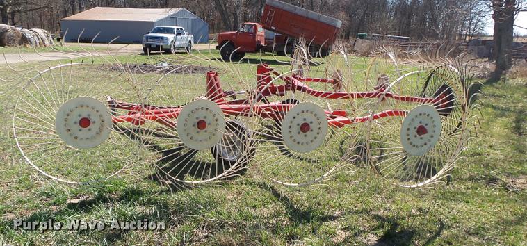 image for item DA2582 Durabilt eight wheel hay rake system