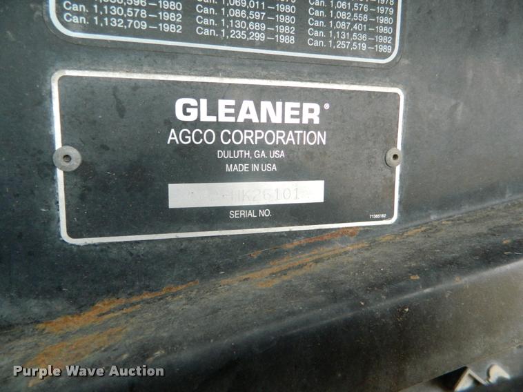 image for item K2704 2001 Gleaner C62 RWA combine