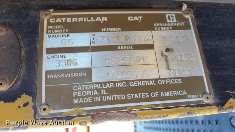 image for item L1595 1987 Caterpillar Challenger 65 tractor