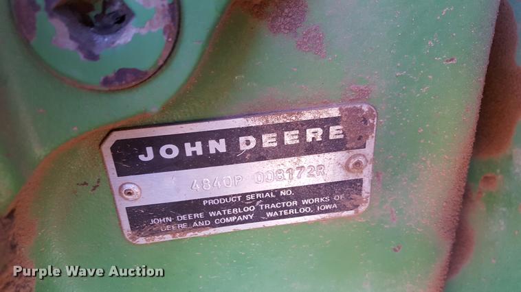 image for item L1597 1980 John Deere 4840 tractor