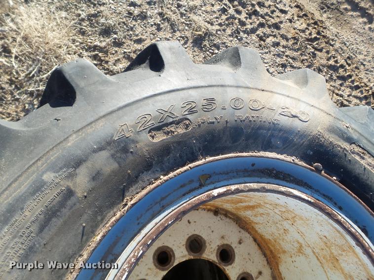 image for item L1710 (2) 42x25.00-20 tires and wheels