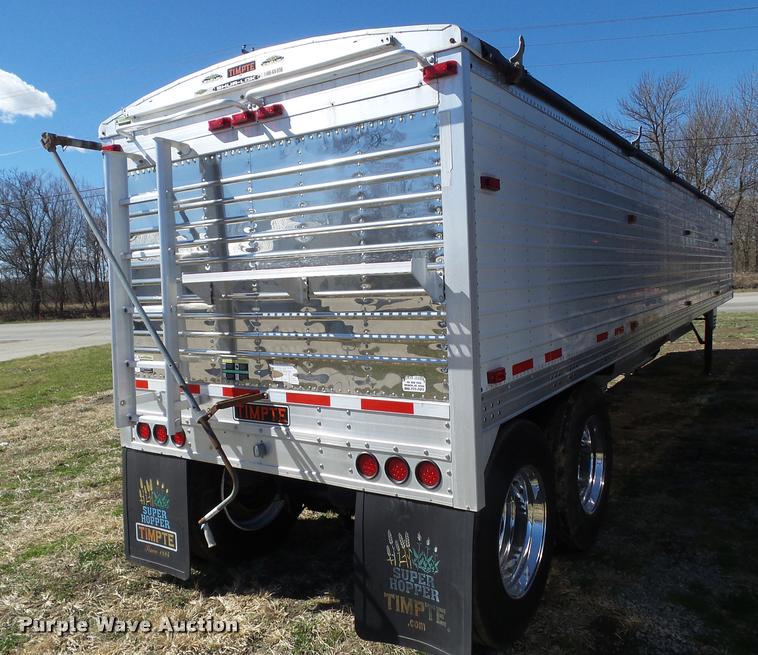 image for item CB9858 2007 Timpte double hopper grain trailer