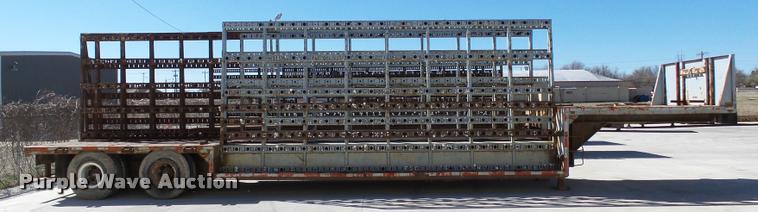 image for item DB0115 1984 Unruh double drop deck glass trailer