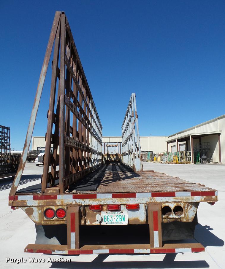 image for item DB0115 1984 Unruh double drop deck glass trailer
