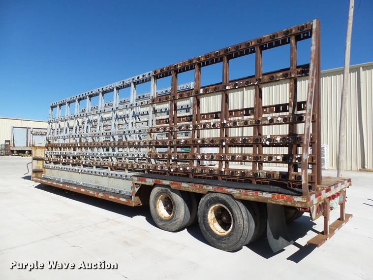 image for item DB0115 1984 Unruh double drop deck glass trailer