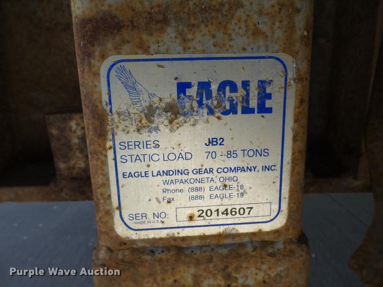 image for item DB0115 1984 Unruh double drop deck glass trailer