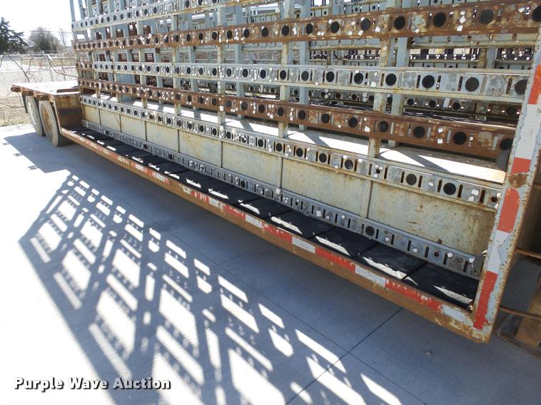 image for item DB0115 1984 Unruh double drop deck glass trailer