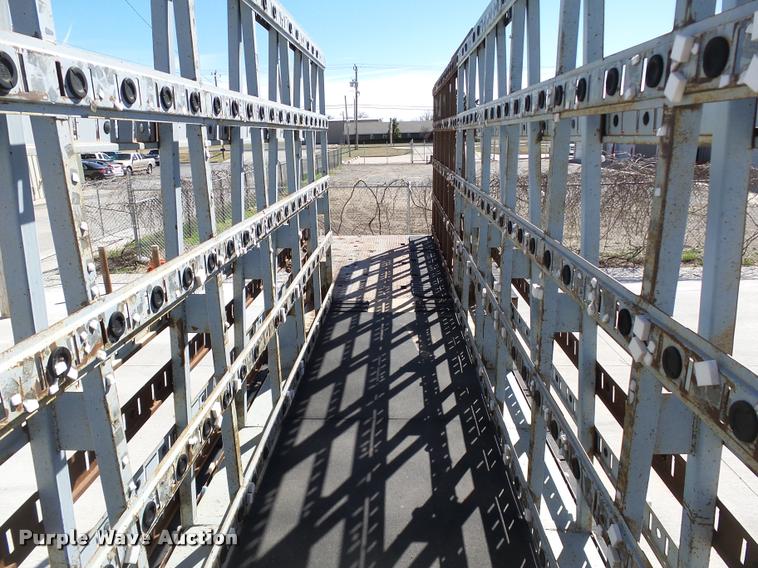 image for item DB0115 1984 Unruh double drop deck glass trailer