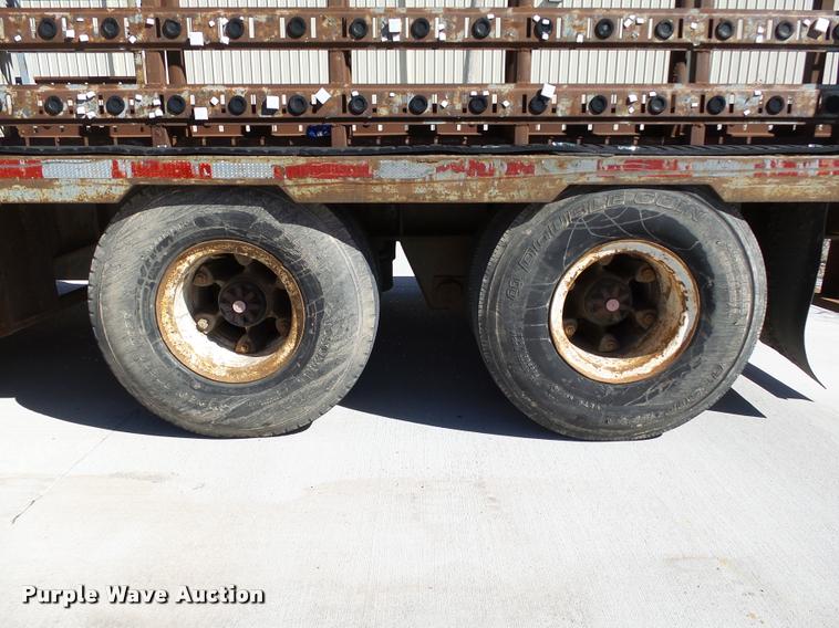 image for item DB0115 1984 Unruh double drop deck glass trailer