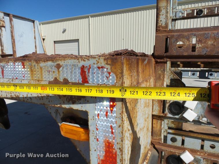 image for item DB0115 1984 Unruh double drop deck glass trailer