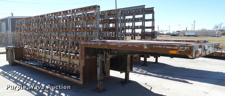image for item DB0117 1988 Fruehauf double drop deck glass trailer
