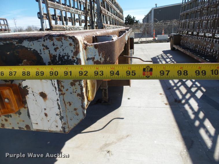 image for item DB0117 1988 Fruehauf double drop deck glass trailer