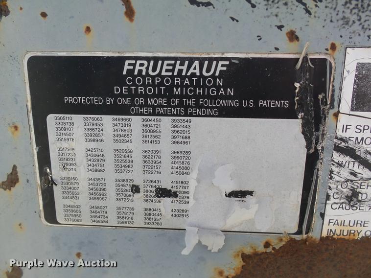 image for item DB0117 1988 Fruehauf double drop deck glass trailer