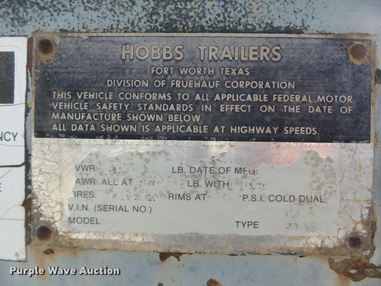 image for item DB0117 1988 Fruehauf double drop deck glass trailer