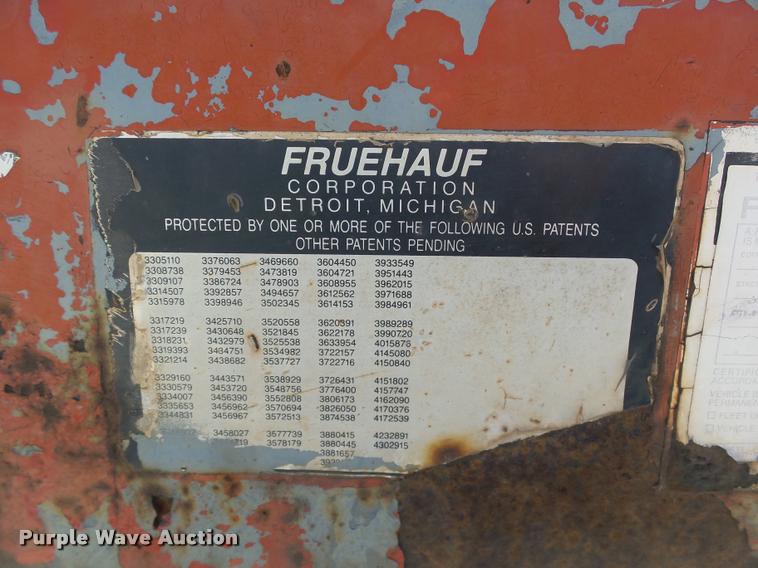 image for item DB0118 1988 Fruehauf SD65-31-96 double drop deck glass trailer