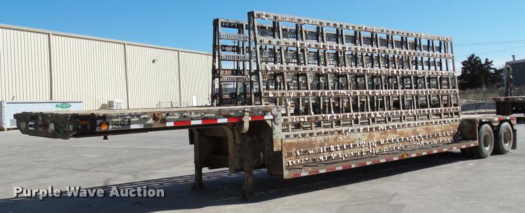image for item DB0121 1979 Fontaine double drop deck glass trailer