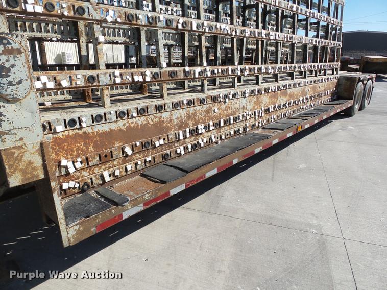 image for item DB0121 1979 Fontaine double drop deck glass trailer