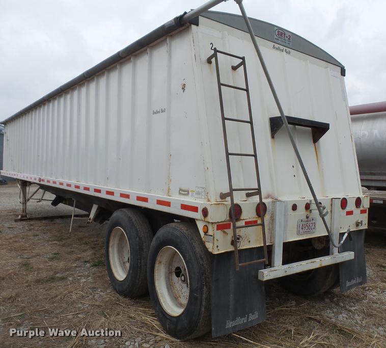 image for item DB0651 2003 Bradford Built double hopper grain trailer