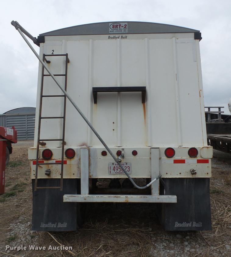 image for item DB0651 2003 Bradford Built double hopper grain trailer