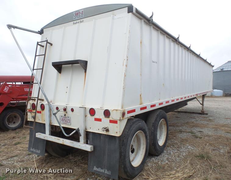 image for item DB0651 2003 Bradford Built double hopper grain trailer