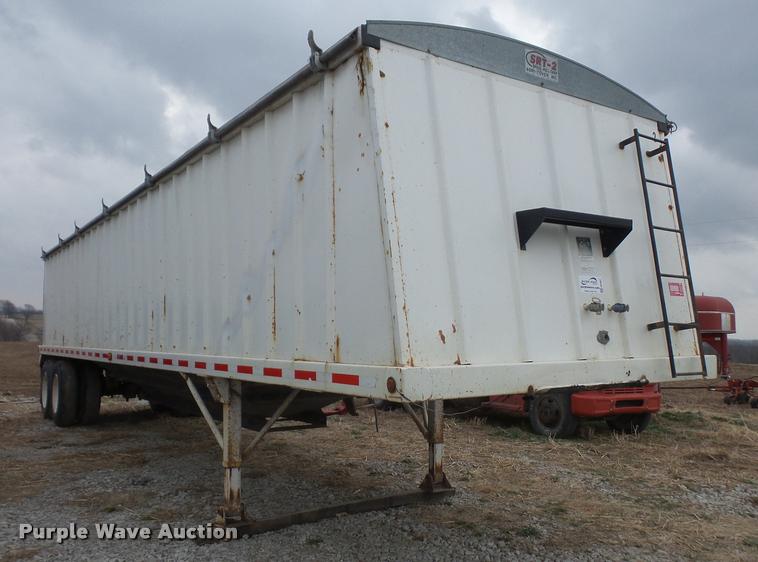 image for item DB0651 2003 Bradford Built double hopper grain trailer
