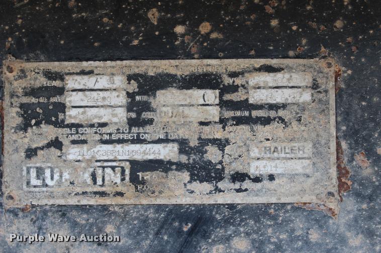 image for item L3029 1992 Lufkin end dump trailer