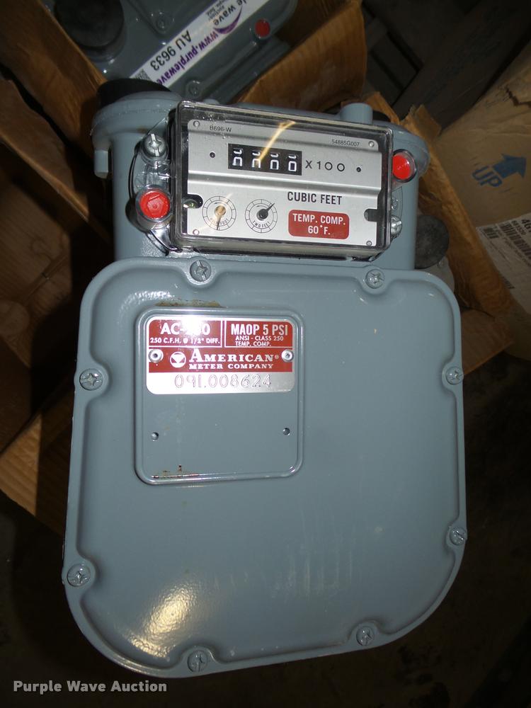 image for item AU9633 (6) American Meter AC250 gas meters