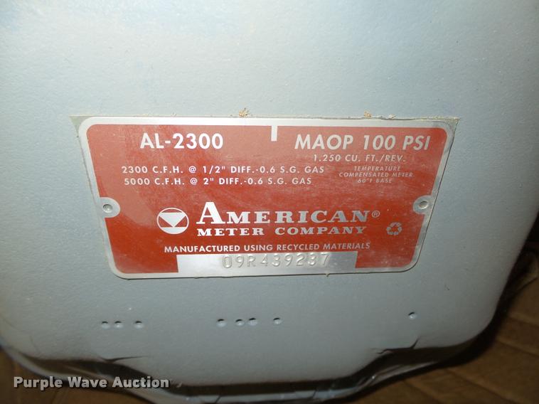 image for item AU9635 (3) American Meter AL2300 gas meters