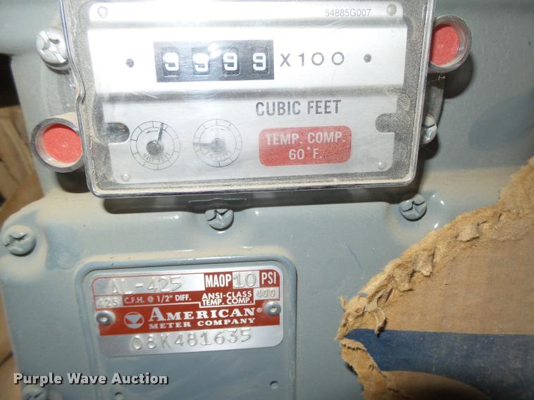 image for item AU9639 (3) American Meter AL425 gas meter