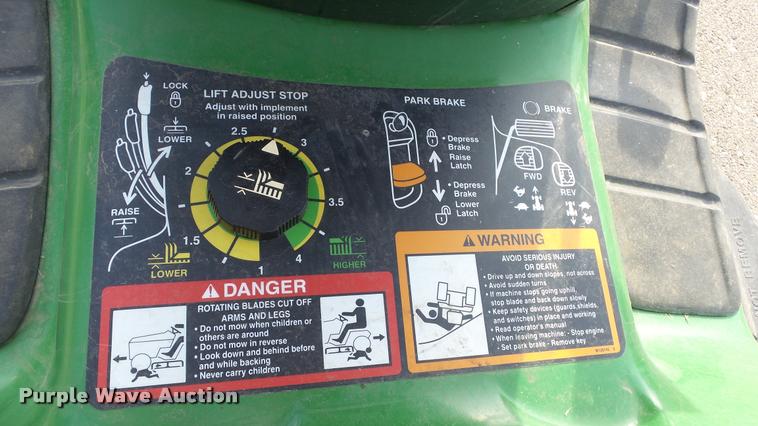 image for item BY9052 John Deere LT155 lawn mower