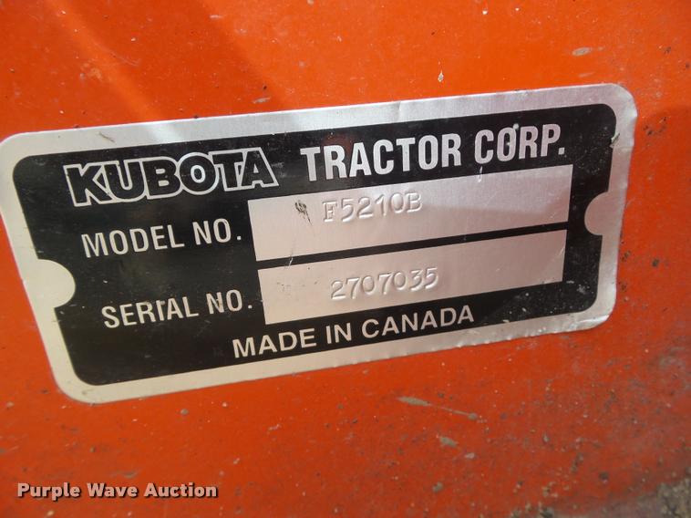 image for item CB9865 Kubota F2560 lawn mower and attachments