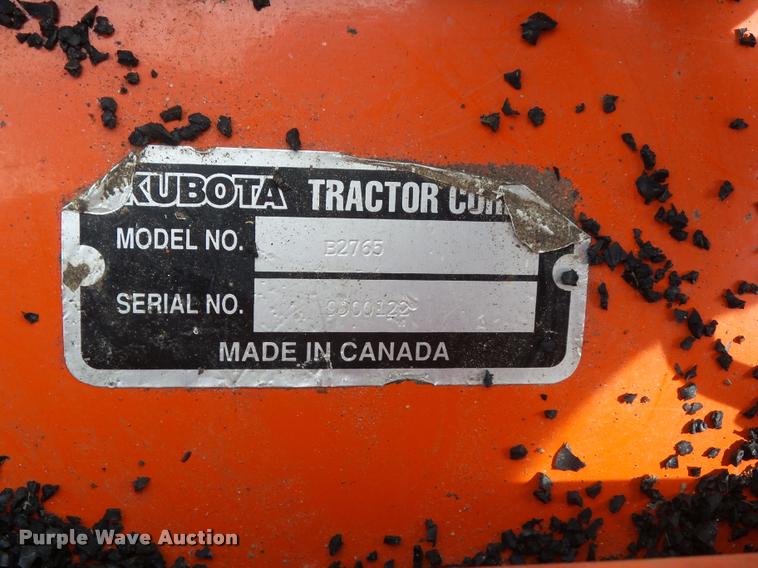 image for item CB9865 Kubota F2560 lawn mower and attachments