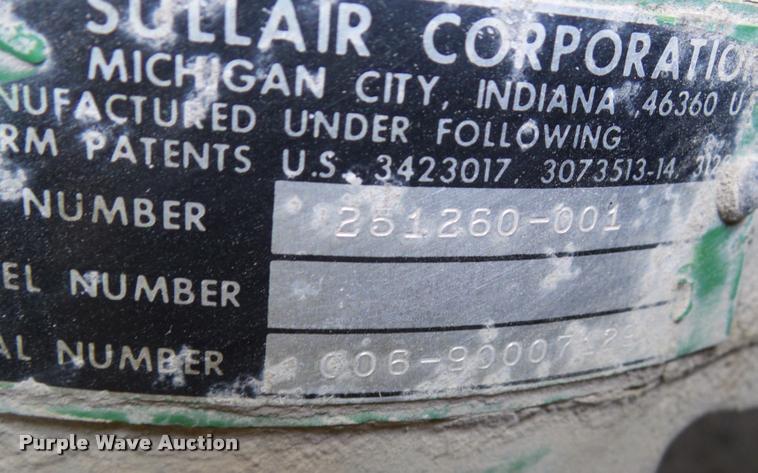 image for item CB9874 Sullair 185Q air compressor