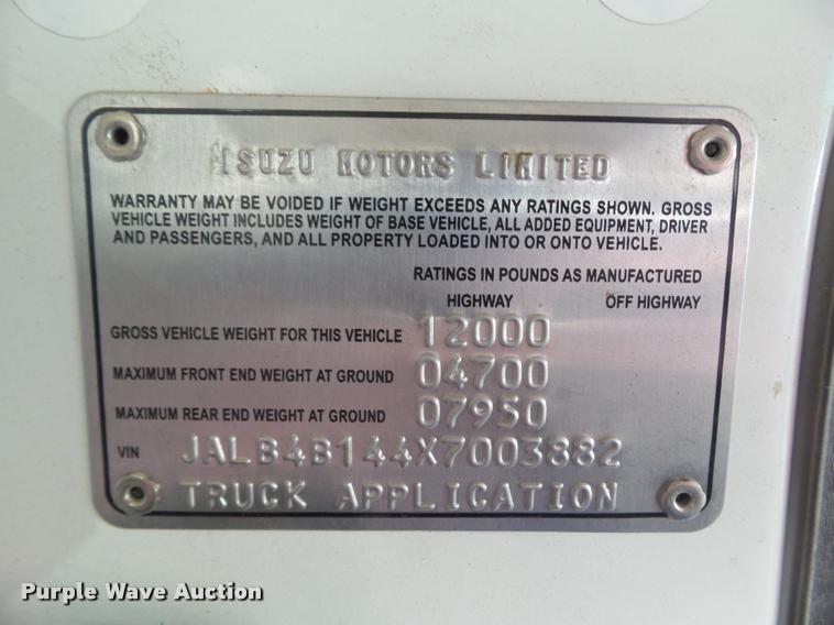 image for item CB9878 1999 Isuzu NPR box truck