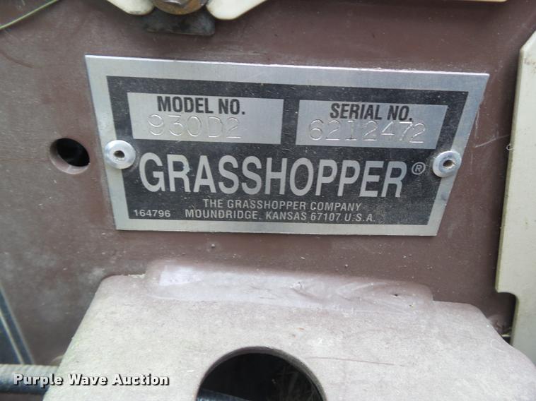 image for item CB9887 2011 Grasshopper 930D2 ZTR lawn mower