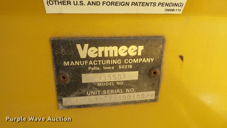image for item DA0448 2001 Vermeer V3550A trencher