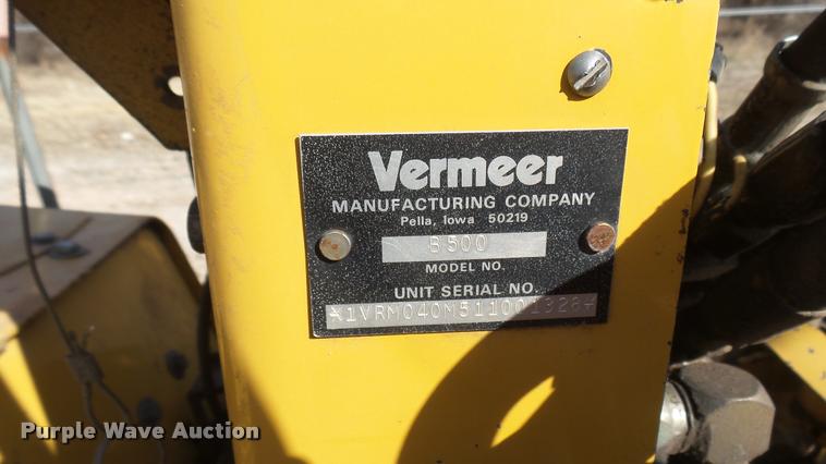 image for item DA0448 2001 Vermeer V3550A trencher