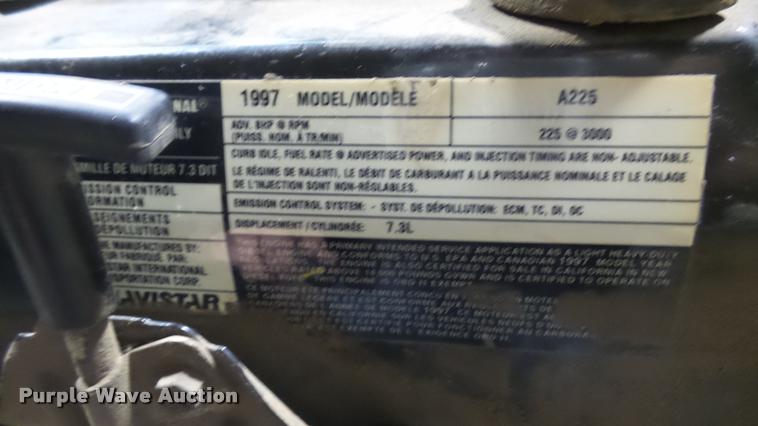 image for item DQ9828 1997 International 7.3L turbo diesel engine