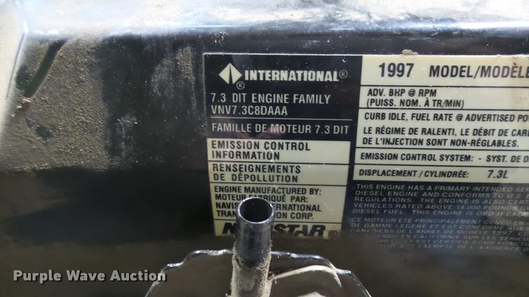 image for item DQ9828 1997 International 7.3L turbo diesel engine