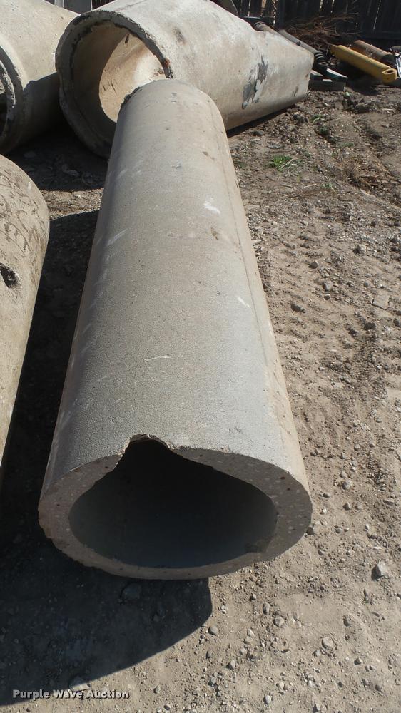 (12) concrete culvert pipes in Halstead, KS Item DQ9898 sold Purple