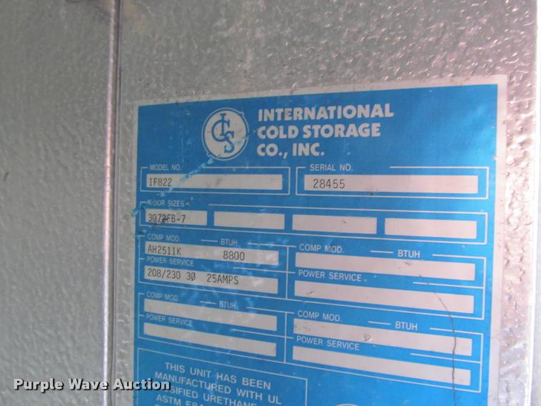 image for item DT9593 International IF822 Cold Storage walk-in freezer