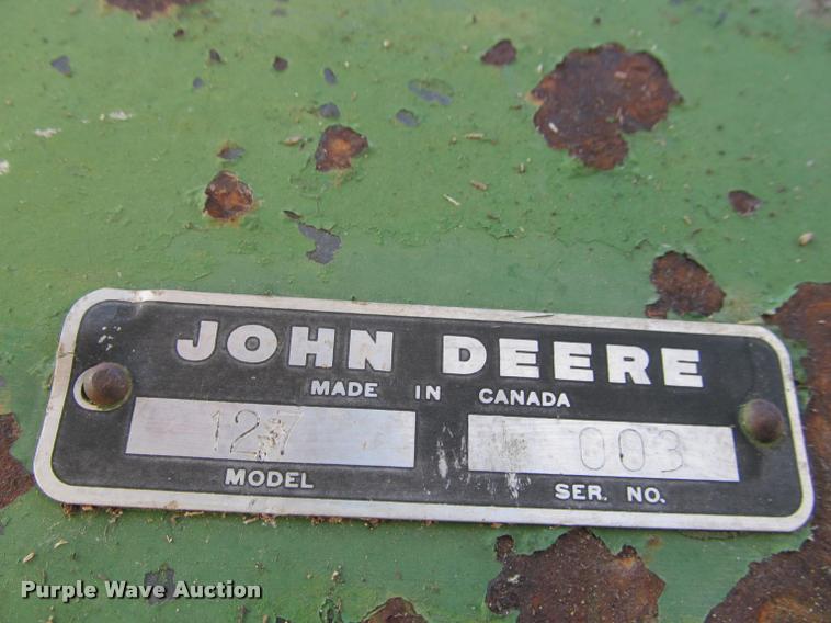 image for item DT9597 John Deere 127 rotary mower