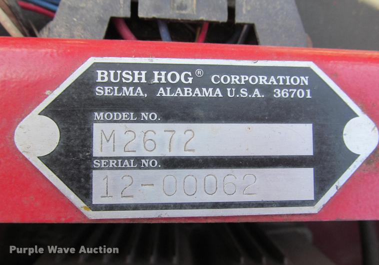 image for item DT9600 Brush Hog M2672 ZTR lawn mower